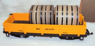 Kalamazoo Toy Train G Scale Rio Grande 1874 - 3 Hopper Car W Barrels