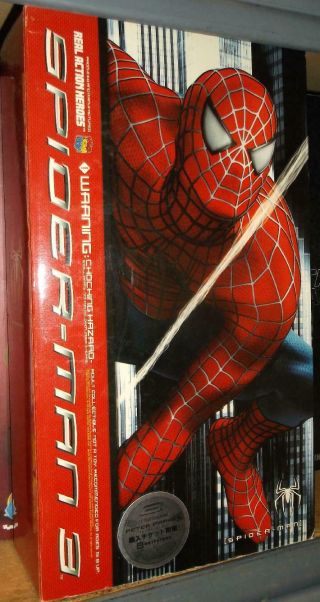 1/6 Medicom Real Action Hero Rah Spiderman Action Figure 12 Inch Mib