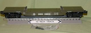 K - Line 39830 Us Army Dodx Depressed Center Flatcar For O/027 Wks W/ Lionel 2000