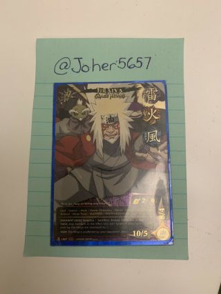 Naruto Cards Tcg Ccg Jiraiya Sage Mode Rare Eminent Sage 1067