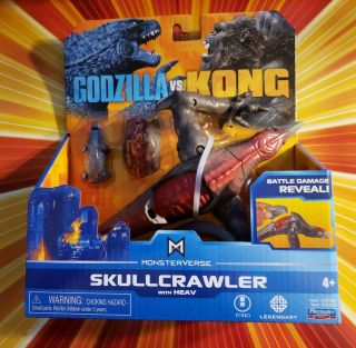 Godzilla Vs King Kong Skullcrawler Heav Monsterverse Playmates Figure Battle Dam
