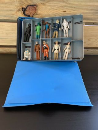 Vintage Star Wars Mini Figure Case With 20 Action Figures