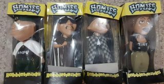 Rare Complete Set Of 4 Homies 6 Inch Bobbleheads With Secret Compartments