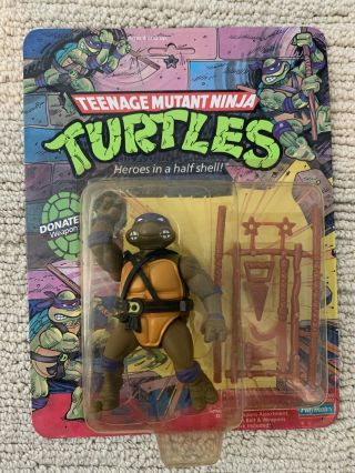 Unpunched Playmates 1988 Teenage Mutant Ninja Turtles Donatello Action Figure