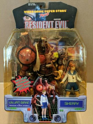 Resident Evil 2 Platinum - William Birkin And Sherry - Toy Biz,  Capcom