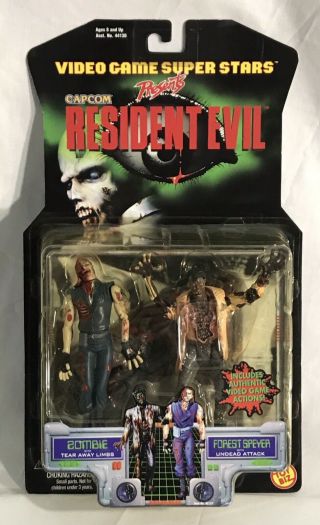 1998 Toy Biz Video Game Stars Resident Evil Zombie & Forest Speyer Figures