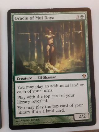 Magic The Gathering Mtg Oracle Of Mul Daya Lp X1