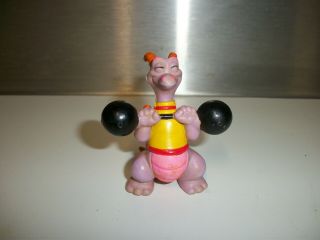 Disney Epcot 1982 Figment Dragon Weight Lifting Figure Barbell