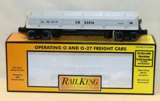 Mth 30 - 7934 Rail King O Gauge Conrail Dump Car With Operating Bay
