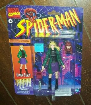 Marvel Comics Spider - Man: Gwen Stacy 6 " Action Figure With Textbook Accessory