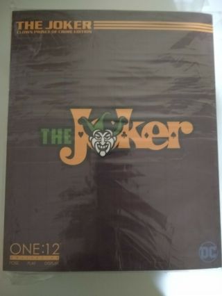 Mezco Toys One: 12 Collective: Dc The Joker Clown Prince Of Crime Edition -
