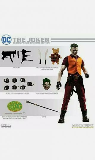 Mezco Toys One: 12 Collective: DC The Joker Clown Prince of Crime Edition - 3