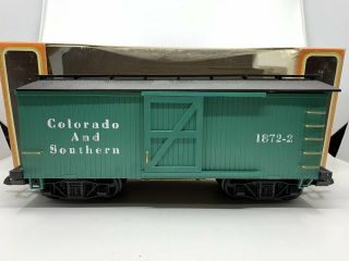 Kalamazoo 1872 - 2 G Scale Colorado And Southern Boxcar Ln/box