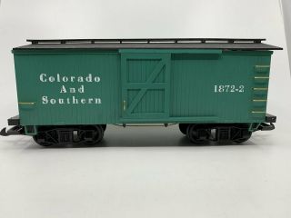 Kalamazoo 1872 - 2 G Scale Colorado and Southern Boxcar LN/Box 2