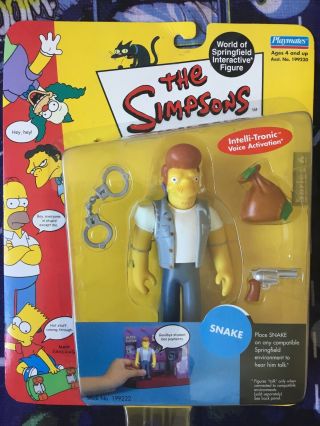 Playmates The Simpsons Snake Wos Action Figure Moc