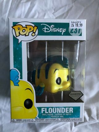 Funko Pop Vinyl Flounder Diamond Glitter Disney