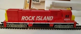 Vintage Tyco Ho Scale Rock Island 4301 Diesel Locomotive