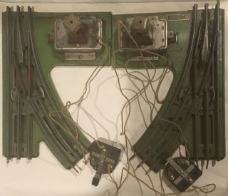 Vintage Lionel Pre - War Switch Tracks W/ Controllers - O Gauge