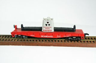 Lionel Ho Scale Seaboard Radioactive Waste Car - Exc