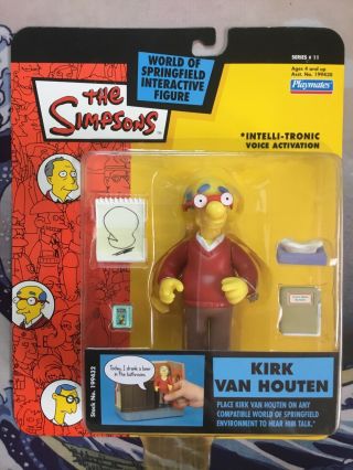 Playmates The Simpsons Kirk Van Houten Wos Action Figure Moc