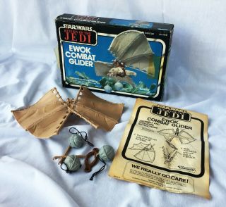 Vintage Kenner Star Wars Rotj Ewok Combat Glider W/ Box
