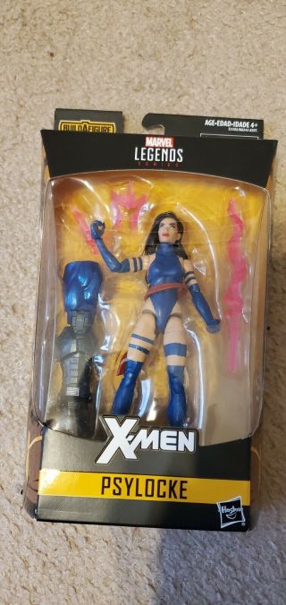X - Men Marvel Legends Apocalypse Series Psylocke Action Figure Black Hair Version
