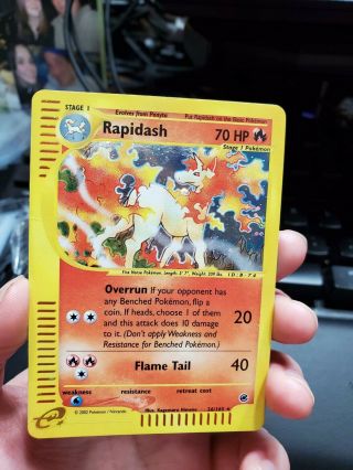 Rapidash Expedition Holo Holographic Pokemon Card 26/165