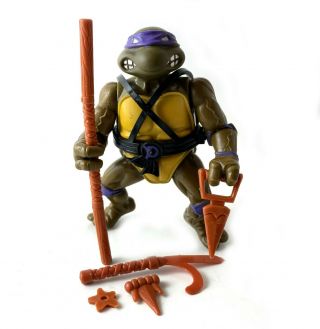 Soft Head Donatello Vintage Tmnt Ninja Turtles Action Figure 1988 80s Don Donnie
