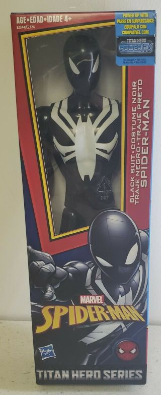 Spider - Man Titan Hero Series: Black Suit Marvel With Titan Hero Power Fx