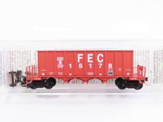 N Scale Micro - Trains Mtl 12500020 Fec Florida East Coast Ortner Hopper 15178