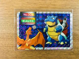 【exc,  】pokemon Cards Topsun Blastoise Vs Charizard Japanese Holo