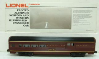Lionel 6 - 9563 Norfolk & Western Aluminum Combo Car 578 Ln/box