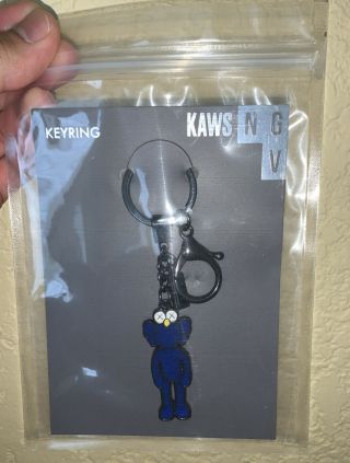 Kaws Keychain/keyring (ngv Exclusive) - Bff Blue - In Hand