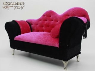 1/6 Scale Double Sofa Chair Model Lounge Furniture Scene For 12 " Action Figure