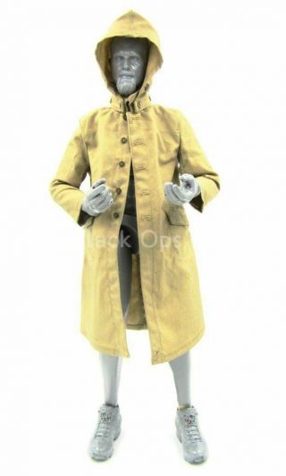 1/6 Scale Toy Wwii - Imperial Japanese Army - Hooded Trench Coat W/patch