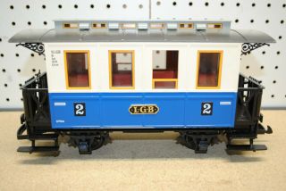 Lgb 3012 Second (2nd) Class Blue Passenger Coach Car G - Scale