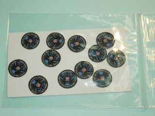 Custom Order 1/6 Scale 12 Shield Fabric Patches