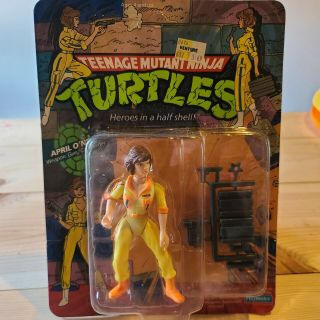 Playmates Teenage Mutant Ninja Turtles April Oneil 1988 Moc Unpunched
