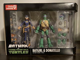 Batman Vs Tmnt Batgirl And Donatello Gamestop Excl 2 - Pack Dc Collectibles