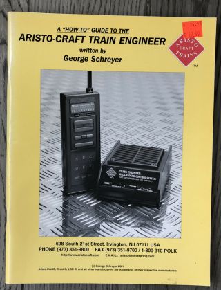 How To Guide To The Aristo - Craft Train Engineer By G Schreyer Model Railroad