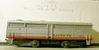 Lionel Ho Scale 0575 Santa Fe B Unit Complete