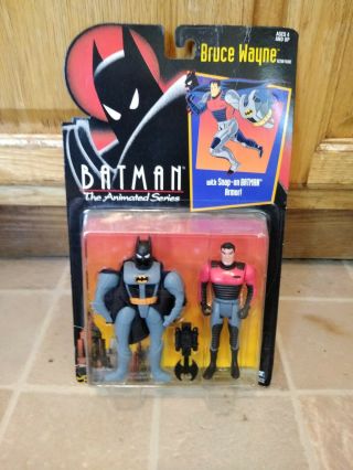 Batman The Animated Series Bruce Wayne W/snap On Batman Armor Kenner,  Moc 1992,