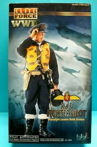 Bbi 21092 Elite Force 1/6 Wwii Raf Fighter Pilot 12 " 2002 Action Figure Mib Rare