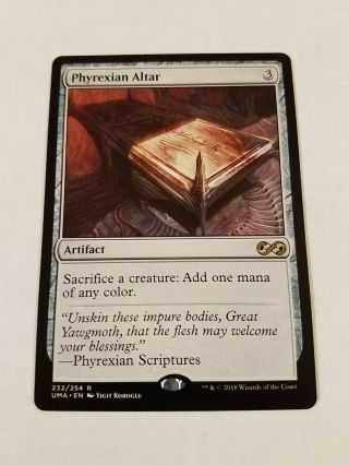 Phyrexian Altar - Ultimate Masters - Rare 232/254 - Mtg - Magic The Gathering