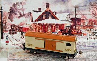 Lionel Lines Pre War O Gauge 1926 - 42 Tin Automobile Furniture Boxcar 814