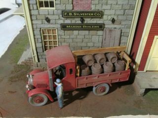 O Scale On30 1/43 Scale Mack Brewery Truck Weathered Dusty & Dirty