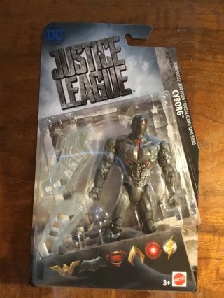 Cyborg Techno Shield 6 " Inch Dc Justice League Movie Action Figure Mattel