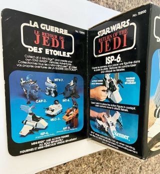 Vintage Star Wars Canada Return Of The Jedi Mini Rig Isp - 6