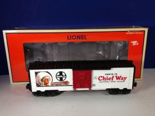 Lionel O Gauge Santa Fe The Chief Way Boxcar 6 - 29942 Wrong Box