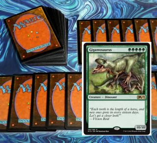 Mtg Green Garruk Deck Magic The Gathering Rares 60 Cards Gigantosaurus Hydras